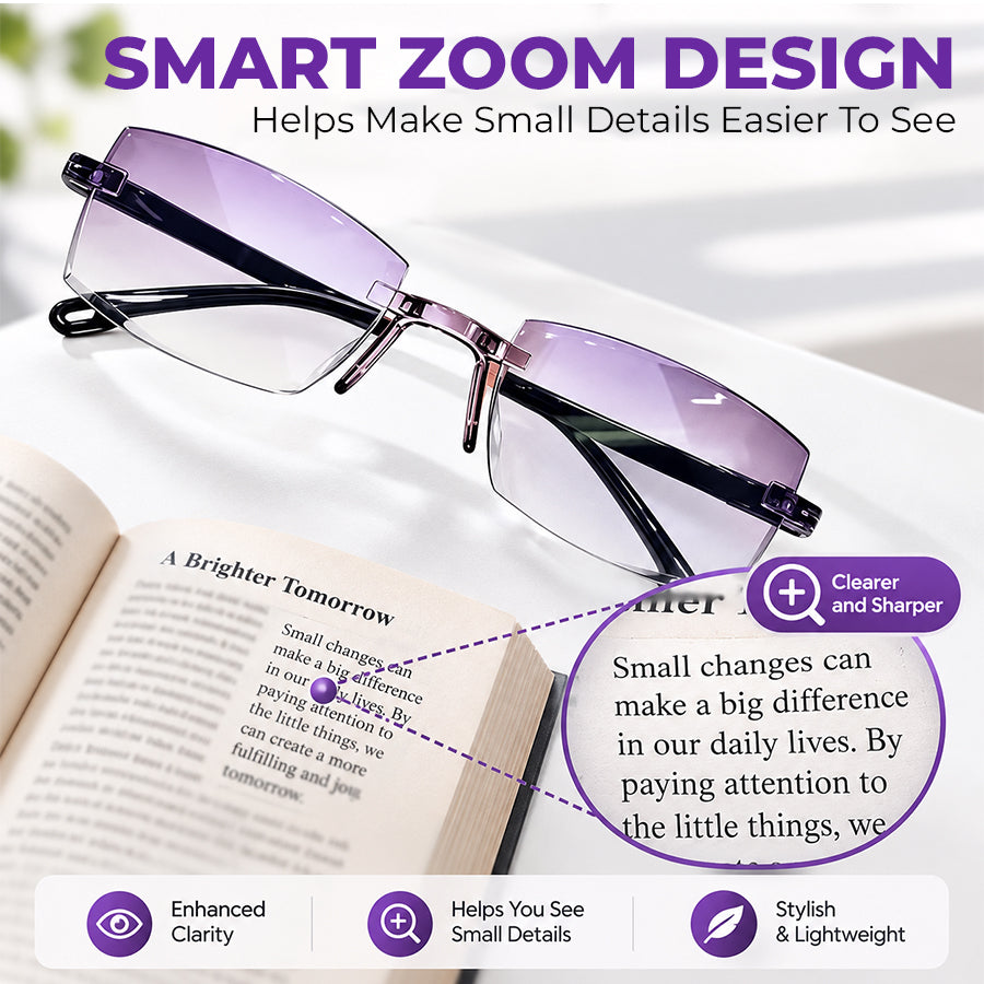 🔥 Last Day 50% OFF 🔥Smart Zoom Diamond-Cut Reading Glasses