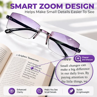 🔥 Last Day 50% OFF 🔥Smart Zoom Diamond-Cut Reading Glasses