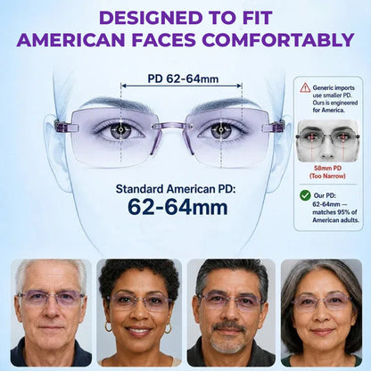 🔥 Last Day 50% OFF 🔥Smart Zoom Diamond-Cut Reading Glasses